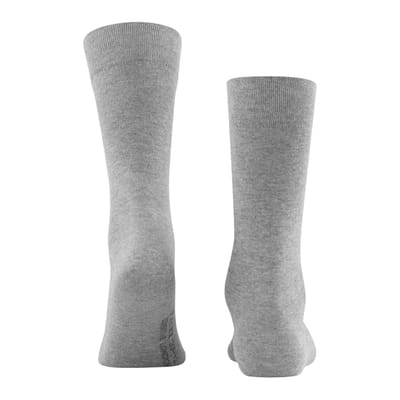 FALKE Sensitive London met comfort tailleband katoen sokken heren grijs - maat 43-46