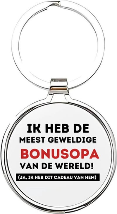 Akyol - ik heb de meest geweldige bonusopa van de wereld Sleutelhanger - Opa - de liefste bonusopa - bonusopa sleutelhanger - opa sleutelhanger - sleutelhanger opa - familie sleutelhanger - vaderdag cadeautje - opa cadeau - dad - opa - 4 x 7,5 CM