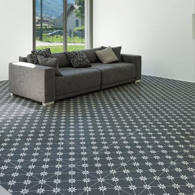 9 Thiago cementtegel vloerstickers, antislip, waterbestendig, zelfklevende vloerstickers - 9 stickers 40x40cm