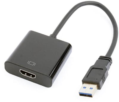 Gembird USB to HDMI Display Adapter - Zwart - Universele Aansluiting voor Externe Weergave