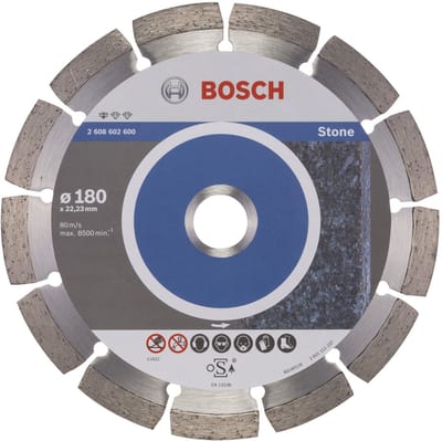 Bosch - Diamantdoorslijpschijf Standard for Stone 180 x 22,23 x 2 x 10 mm
