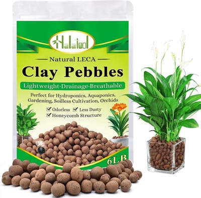 Klei Korrels - Planten Medium - Hydrocultuur Tuinieren - Natuurlijk Ademend - 6 Pond - Bruin