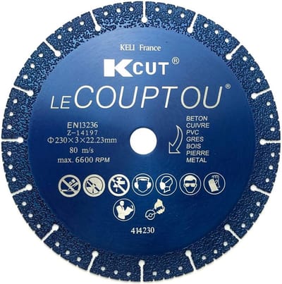 Universele Diamant Doorslijpschijf 230 mm voor Beton, Steen en Metaal
