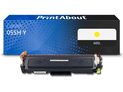 PrintAbout huismerk Toner 055H Y Geel Hoge capaciteit Geschikt voor Canon