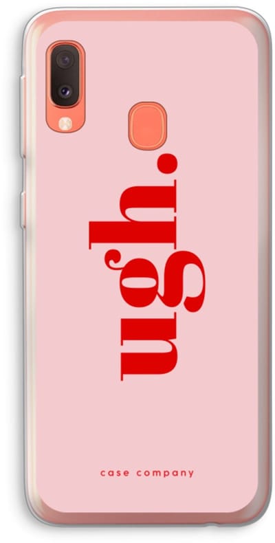 Case Company® - Hoesje geschikt voor Samsung Galaxy A20e hoesje - Ugh - Soft Cover Telefoonhoesje - Bescherming aan alle Kanten en Schermrand