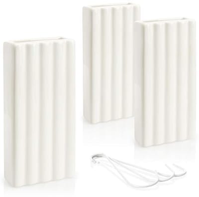Luchtbevochtiger voor verwarming - Keramische waterverdamper in gestreept design - Witte radiator luchtbevochtiger