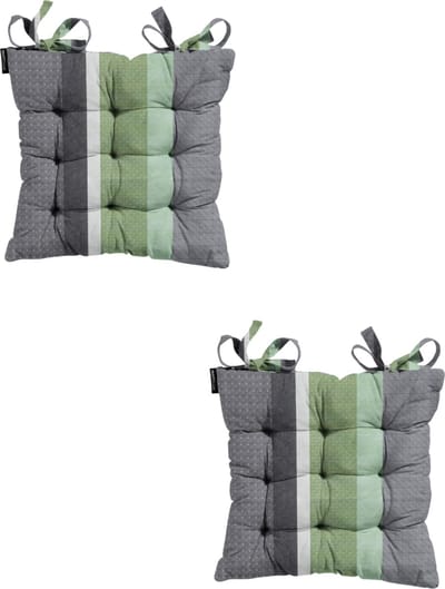 Madison - Zitkussen - Universeel - 2 stuks - 46 x 46 cm - Tomsen Sage - Tuin - Toscane