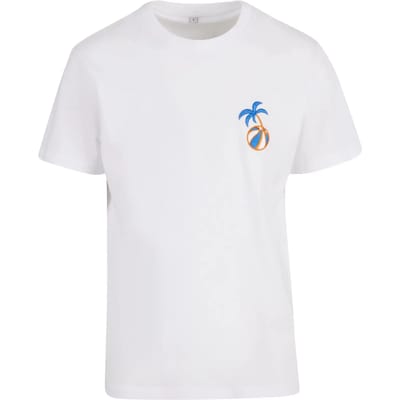 Mister Tee - Summer Basketball EMB Heren Tshirt - XS - Wit