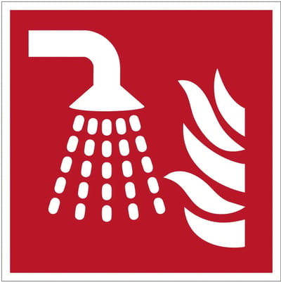 Sprinkler bord – F011 | gecoat dibond materiaal | 10 x 10 cm