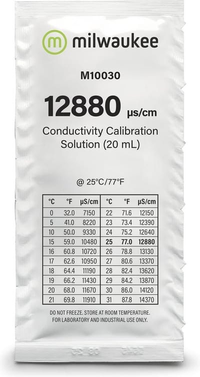Milwaukee ijkvloeistof M10030B 12.88 mS  25 x 20ml
