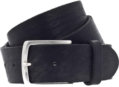 b.belt Riem Zac Ledergürtel W110 Black Zwart