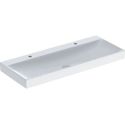 Geberit ONE washbasin 120 cm, vertical outlet, 2 tap holes, without overflow 505.022.01.5