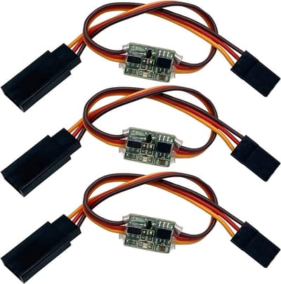 3 Stuks RC Servo Signaal Omkeerder Rotatie Inverter 3.6V - 24V 5A Besturing Omkeerbaar voor Vliegtuigen en Alle Servo's