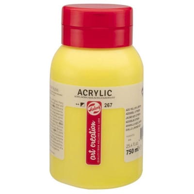 Peinture acrylique - Jaune Azo Citron - 267 - Pot de 750 ml - Talens Art Creation geel