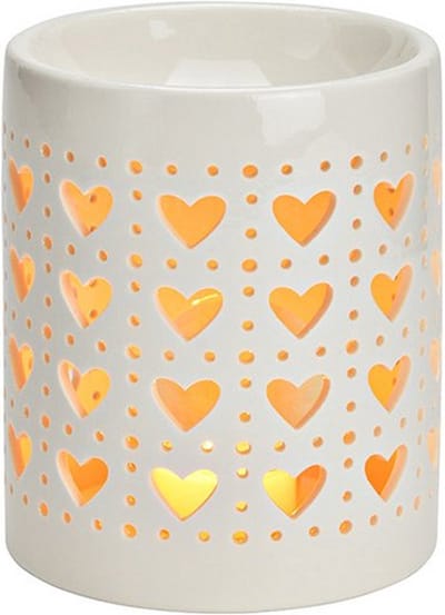 waxmelt burner/ geurlamp oliebrander geurbrander porcelain wit