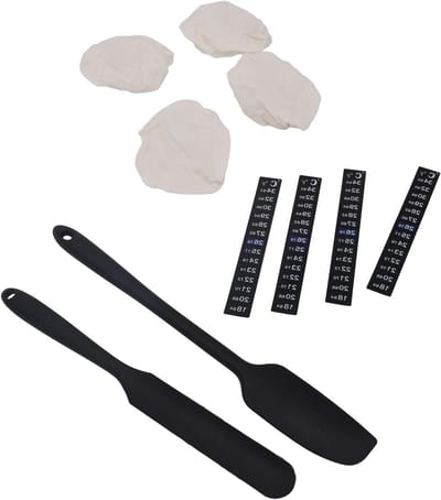 Zuurdesem Starter Kit - Brood Bakbenodigdheden - Zelf Brood Bakken - Inclusief Thermometer - Voor Potten 3-4 inch - Wit