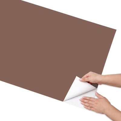 Coloray Meubel Wrap Folie - Bruin Meubelfolie - 65x130 cm - Plakfolie Meubels Bruine kleur - Decoratiefolie Zelfklevend - Minimalist Meubelfolie - Meubelfolie Zelfklevend - Badkamer decoratie - Achtergronden en patronen