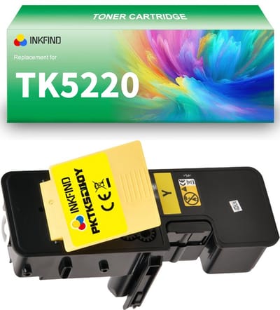 INKFIND TK5220 Geel tonercartridge compatibel met Kyocera TK5220 TK-5220 Geel toner cartridge - 1-pack Geel