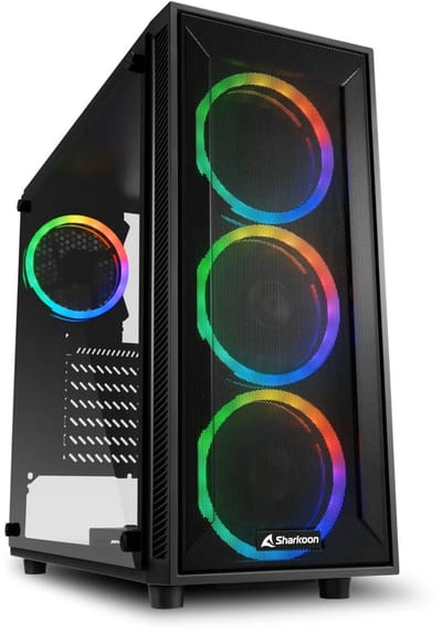 peta GamePC- AMD Ryzen 5 4500 - 16GB - 1.0TB SSD - Nvidia GeForce RTX5050 8GB - WiFi - Windows 11 Pro - TG4M zwart