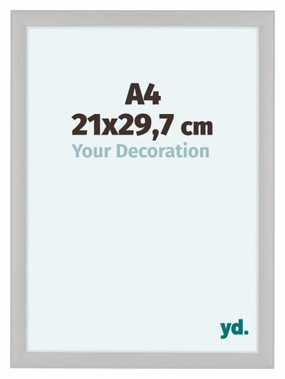 Your Decoration - Fotolijst A4 21x 29,7 cm - MDF - Wit Houtnerf - Como