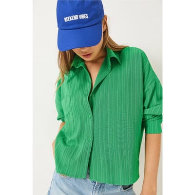 Comfortabele Lange Mouwen Shirt met Zak