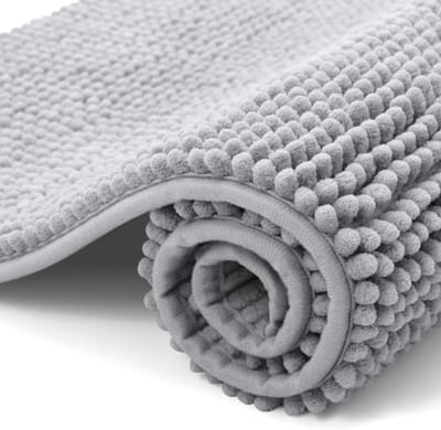 Zachte Badkamer Mat - Antislip & Absorberend - Lichtgrijs