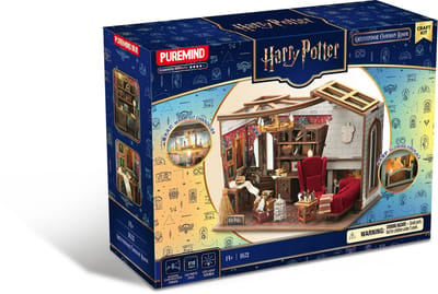Harry Potter Gryffindor Common Room - Modelbouwpakket - Houten 3D Puzzel - Bouwpakket - Constructiespeelgoed - DIY Pakket Hout - Bouwset - Modelbouw voor Volwassenen en Kinderen - Miniatuur