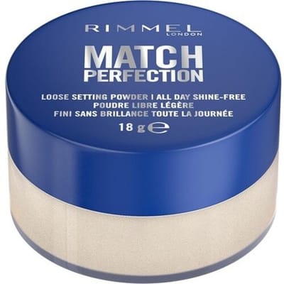 Rimmel Match Perfection Loose Setting Powder, 001 Translucent – Setting Powder, Shine-Free, For Oily Skin, Translucent, Suitable For Makeup Setting