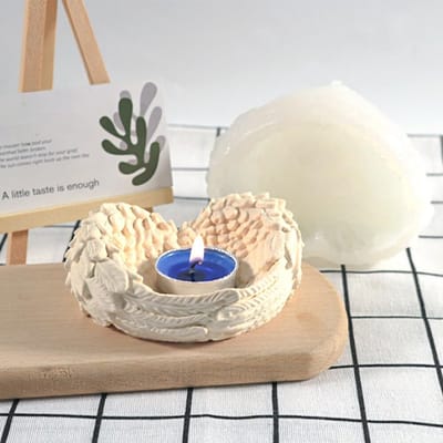 Dailygoods- Siliconen Vorm - Flexibel en Duurzaam - 3D Kaarsvorm - Kandelaar - Sieradenopbergdoos - Doe-het-zelf Knutselornamenten - Vormpje