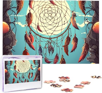Houten Puzzel - Foto Puzzel - Ontspanning - Gepersonaliseerd Ontwerp - 1000 Stukjes - Vang Droom Net