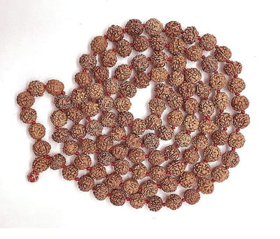 N3 Collecties Rudraksha Jaap Mala Meditatie Yoga (astrologie, 108 + 1 kralen, bruin)