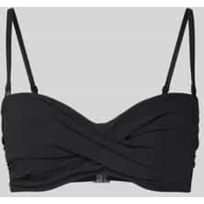 Bandeau-bikini met rimpelingen model 'Solid'