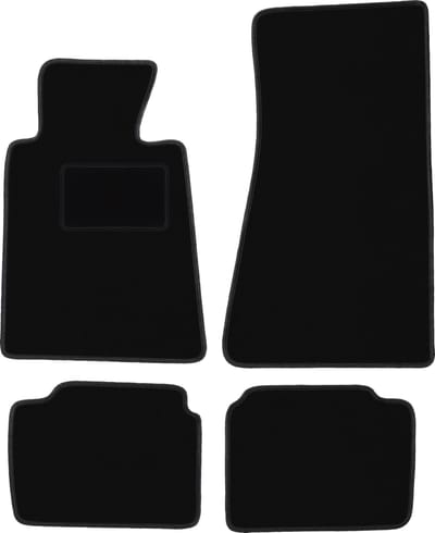 Zwarte veloursmatten voor: BMW 5 E34 sedan, stationwagen, Touring (1988-1994)