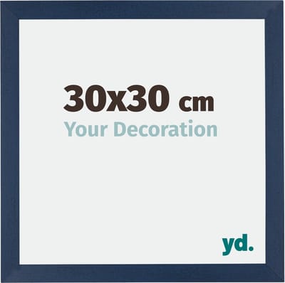 Your Decoration - Fotolijst 30x30 cm - MDF - Donkerblauw Geveegd - Mura