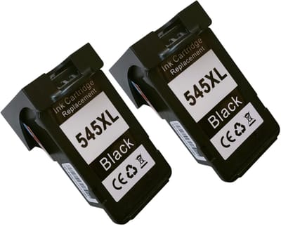 KATRIZ® inkt geschikt voor Canon PG545XL Zwart (2stuks)| Geschikt voor Canon Pixma IP 2850/ MG 2450/ MG 2455/ MG 2550/ MG 2550 S/ MG 2555/ MG 2555 S/ MG 2900/ MG 2950/ MG 2950 S/ MG 3050/ MG 3051/ MG 3052/ MG 3053/Pixma MX 495/ TS 3150/ TS 3151 /TS3