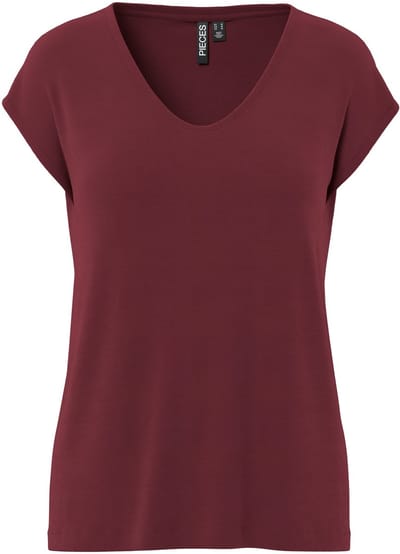 Pieces T-shirt Pckamala Tee Noos Bc 17095260 Tawny Port Dames Maat - S