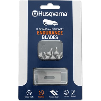 Husqvarna Automower® Endurance Messen 6 Stuks - Koolstofstaal met 4-Snijkanten Design voor Langere Levensduur