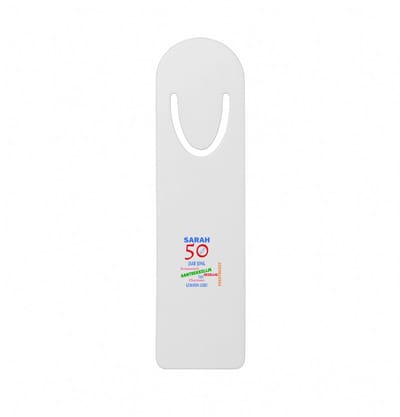 Hacebo® - Sarah 50 metalen boekenlegger - Verjaardag cadeau - mama - Grappige tekst Bladwijzer boekenleggers - 12.7 cm x 3.2cm
