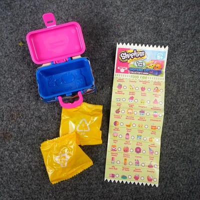 Shopkins Supermarkt Mini Figuurtjes Blind Bags Fruit Elfen Miniatuur Speeltje Schattige Decoratie Verzamelfiguren Simulatie Figuur Kinder Cadeaus pink