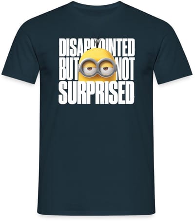 Minions Kevin Teleurgesteld Maar Niet Verrast T-Shirt Heren