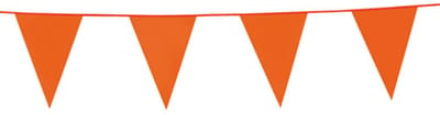 VLAGGENLIJN ORANJE 10M KUNSTOF FOLAT