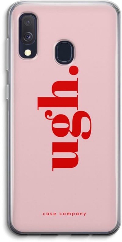 Case Company® - Hoesje geschikt voor Samsung Galaxy A40 hoesje - Ugh - Soft Cover Telefoonhoesje - Bescherming aan alle Kanten en Schermrand