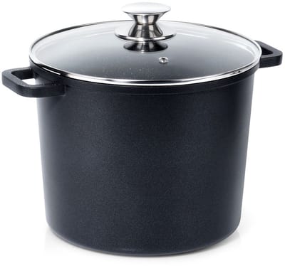 Orion GRANDE - Hoog Granieten Pan - 7,6 l - Glazen Deksel - Antikleef
