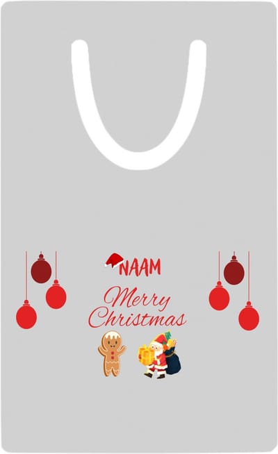Hacebo® - Kerst merry christmas met eigen naam metalen boekenlegger- Kerstmis - Kerst beker - winter - kerst - christmas - kerst cadeau Bladwijzer boekenleggers - 7.6 cm x 5cm