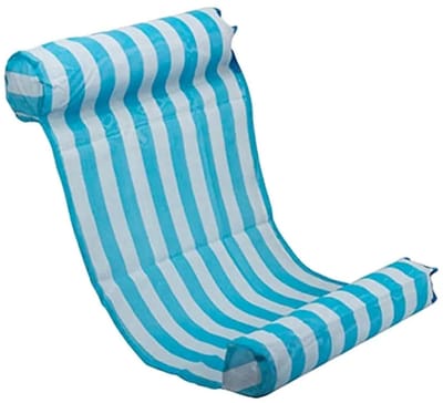 J.E 4-in-1 Opblaasbare Waterhangmat Lichtblauw – Hangmat, Stoel & Lounger – Comfortabel Draagbaar – Tot 200 kg