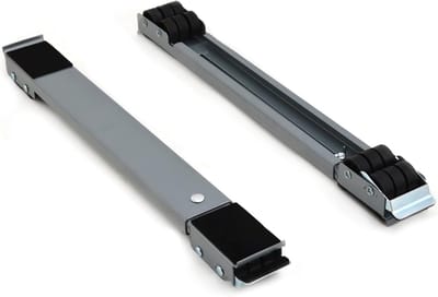 Apparaatrollen - Wasmachineonderstel - Apparaten Verplaatsen - Verstelbaar en Schokbestendig - 45-70 cm - Zilver