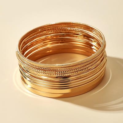 Tocona 14pcs / Sets Punk Gold Color Bracelets Pour Femmes Tendance Alliage Métal Bracelet Bohème Bijoux Accessoires En Gros or