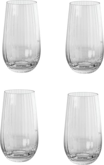 Broste Copenhagen Sandvig collectie set van 4 tumbler fris water glazen - mond geblazen 56,5 CL