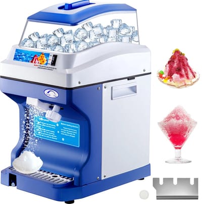 Ijsmachine - Ijs Sneeuwmachine - Ijs Scheermachine - 200kg/u - Sneeuwkegelmachine - 5L - 300W - 28x37x54cm