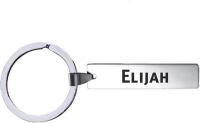 Sleutelhanger Met Naam - Elijah - RVS
